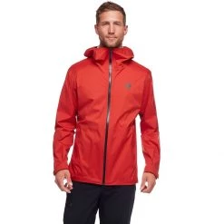 Outlet 🌟 Black Diamond Stormline Stretch Rain Shell Jacket Men's 😀 -us-Black Diamond Shop REDROC
