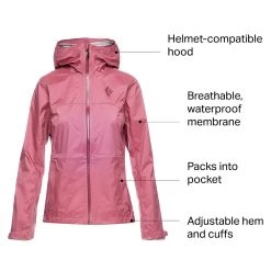 Best Pirce ✔️ Black Diamond Treeline Rain Shell Women's 😀 -us-Black Diamond Shop ROS D14