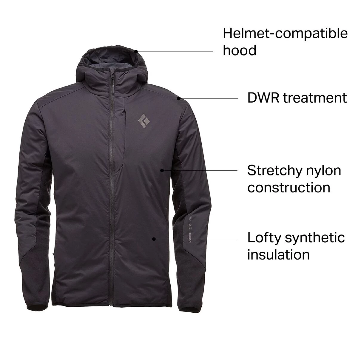Best deal ⌛ Black Diamond First Light Hybrid Hooded Jacket Men's ⭐ 16 Best deal ⌛ Black Diamond First Light Hybrid Hooded Jacket Men's ⭐ - Image 14